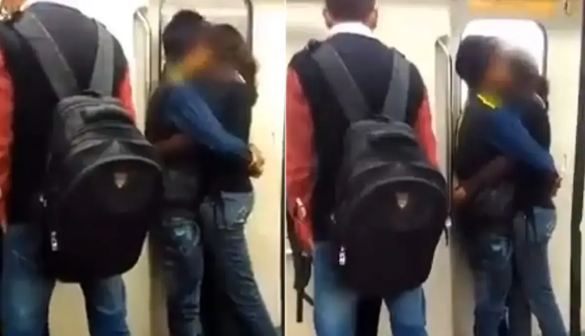 Couple Kissing In Delhi Video Metro